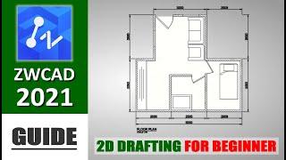 ZWCAD 2021 2D Drafting Guide Tutorial For Beginner