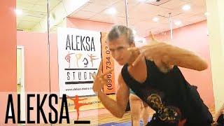 Пол Дэнс - Pole Dance - Pole Sport. Дмитрий Политов - трюки на пилоне в Aleksa Studio.