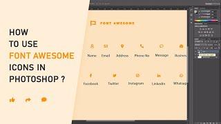 How to use Font Awesome in Photoshop? | Font Awesome icons