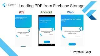 Loading PDF file from Firebase Storage in Flutter App (Android, iOS & Web)