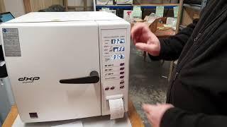 setting altitude on a Dental DXP Domina Autoclave