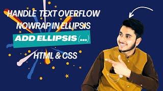Add Ellipsis (…) | Handle Text Overflow nowrap | Hides long text | Use Ellipsis in CSS | #ITCourses