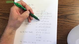 A2 Section 11-3 Solving Radical Equations Part 1