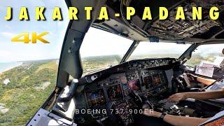 CGK - PDG // COCKPIT VIEW // FULL 4K