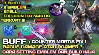 BUFF KAJA ! CARA SETTING EMBLEM DAN BUILD KAJA ROAMER PALING SAKIT 2022 | EMBLEM KAJA