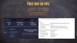 Free Remote Desktop Connection (RDP) or VPS