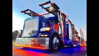 Обзор 2016 Peterbilt 388 самы лучший автовоз в США. Glider kit car hauler.