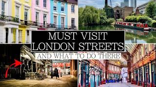 NEW! LOCAL LONDON Tourist Hotspots - Best Streets for Cafes, Walks, Shopping, Food...