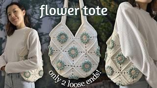 Flower Granny Square Tote Bag Tutorial