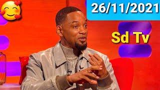 FULL Graham Norton Show 26/11/2021 Will Smith, Richard Osman, Lin-Manuel Miranda, Rosie Ramsey, Yola