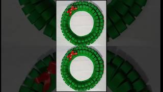 DIY Christmas Wreath | Christmas Decoration Ideas #viral #trending #christmasdecor #wreathmaking