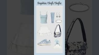 Sophie/Sofi/Sofie 🩵 #preppy #outfitinsp #aesthetic #cute #fashion #cuteoutfits #outfitideas #bbyblue