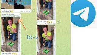 How to remove forward tag from Telegram posts | Simple and Easy steps