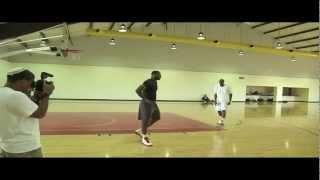 Hakeem Olajuwon Teaches LeBron James Post Moves HD