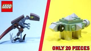 10 Jurassic World Chaos Theory things you can make with 20 Lego Pieces