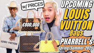 PRICEs of PHARRELL WILLIAMS latest LOUIS VUITTON SPRING/SUMMER 2025 Runway Bags Millionaires Speedy