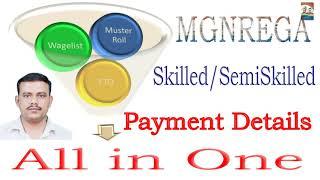 MGNREGA Semi Skilled Skilled worker Payment Details All in One