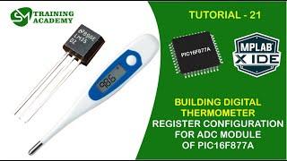 ADC register configuration for PIC16F877A microcontroller