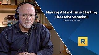 I'm Having A Hard Time Starting The Debt Snowball