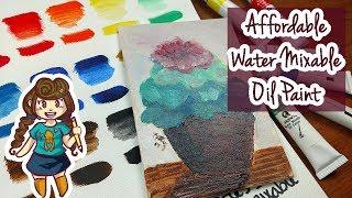 MARIE'S WATER MIXABLE OILS ~ Art Supply Review + Demo ~ Kaatydid Art