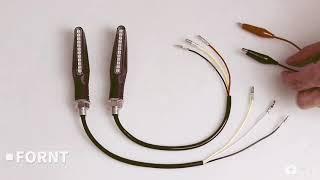 Motorcycle turn signal - wiring installation - Justech