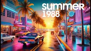 It's summer 1988, you're driving in Miami