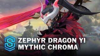 Zephyr Dragon Yi Mythic Chroma Wild Rift Skin Spotlight