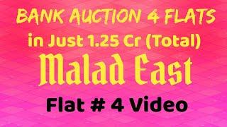 Bank Auction 4 Flats in Just 1.25 Cr (Total) at Malad East.  #BankAuction #AucshunGenie #RealEstate