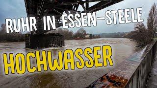 Ruhr-Hochwasser in Essen-Steele - Freibad überflutet