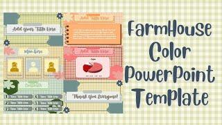 Farmhouse Color PowerPoint Template Free || ppt#55