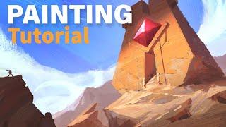 How to Paint an Environment Concept Art (Step by Step)