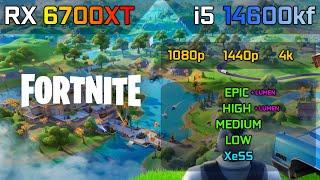 Fortnite Chapter 2 Remix : i5 14600kf + RX 6700XT