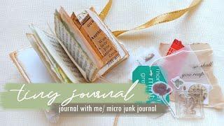 tiny journal with me • micro junk journal [entry no.1 | la fermette + lachi's]