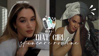 MY ‘THAT GIRL’ inspired SKINCARE ROUTINE: get glowy & clear skin fast | tips & tricks for dry skin