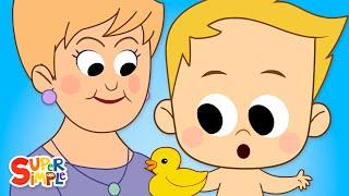 The Baby In The Bath | Kids Songs | Super Simple Songs