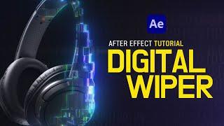After Effects Digital Logo Wiper Tutorial l 디지털 로고 효과 (Include project files)