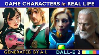 Video Game Characters in Real Life  //  100+ DALL-E 2 Images & Text Prompts  //  #dalle2