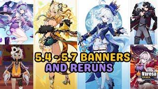 Genshin Impact 5.4 to 5.7 Banners Revealed: New Characters, Leaks & Reruns!