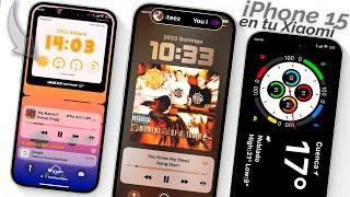 El Nuevo TEMA que Convierte en iPhone 15 a tu XIAOMI al 100% | Corre a Instalarlo!