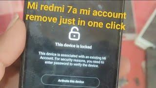 mi redmi 7a mi account mi cloud and frp remove very easy methode one click by unlock tool