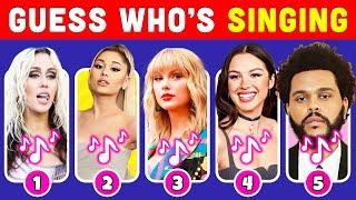 Guess WHO'S SINGING  | Celebrity Song Edition | Taylor Swift, The Weeknd, Olivia Rodrigo, Doja Cat