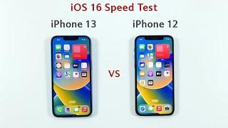 iPhone 13 iOS 16 vs iPhone 12 iOS 16 - SPEED TEST