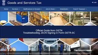 Complete guide to troubleshoot JSON Signing issues in Form GSTR 9C
