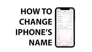 How to change the name of your iPhone 11