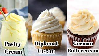 Mastering Perfect Pastry Cream |  Custard Cream | German Buttercream | Diplomat Cream |Bake and Toss