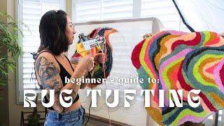 rug tufting for beginners *how to make a rug*