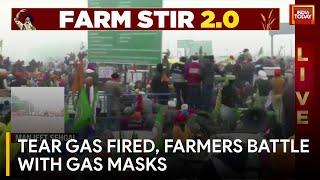 Farmers' Protest News: Farmers at Shambhu Border Face Tear Gas; Arrive Prepared with Gas Masks