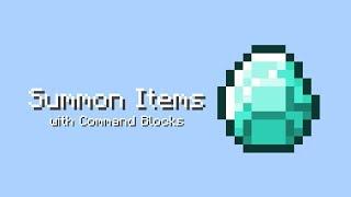 Summon Items with Command Blocks - MCPE/Win10