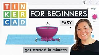 TINKERCAD for Beginners - Simple Basic Tutorial tinker cad