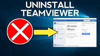 How To UNINSTALL TeamViewer on PC and Laptop